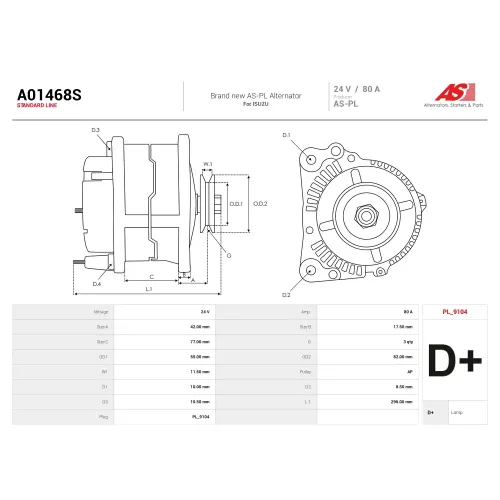 Генератор AS-PL A01468S