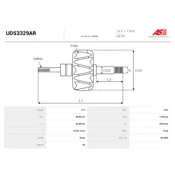 Ротор генератора AS-PL UD53329AR