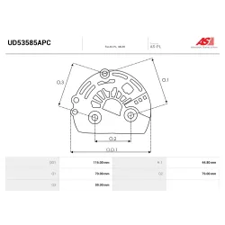Пластиковые AS-PL UD53585APC Пластиковые AS-PL UD53585APC