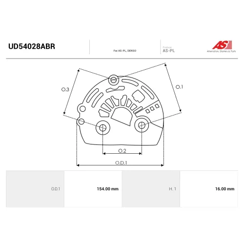 Алюминиевые AS-PL UD54028ABR Алюминиевые AS-PL UD54028ABR