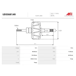 Ротор генератора AS-PL UD55681AR
