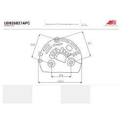 Пластиковые AS-PL UD826821APC Пластиковые AS-PL UD826821APC