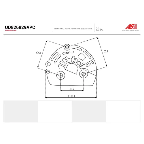 Пластиковые AS-PL UD826829APC Пластиковые AS-PL UD826829APC