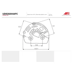 Пластиковые AS-PL UD826844APC Пластиковые AS-PL UD826844APC