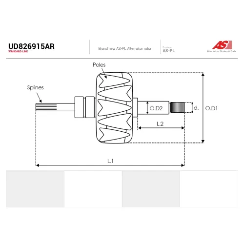 Ротор генератора AS-PL UD826915AR