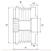 Шкив обгонный генератора APD4481