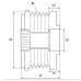 Шкив обгонный генератора APM6711