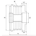 Шкив обгонный генератора APV0523