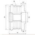 Шкив обгонный генератора APV3083