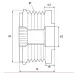 Шкив обгонный генератора APV3084
